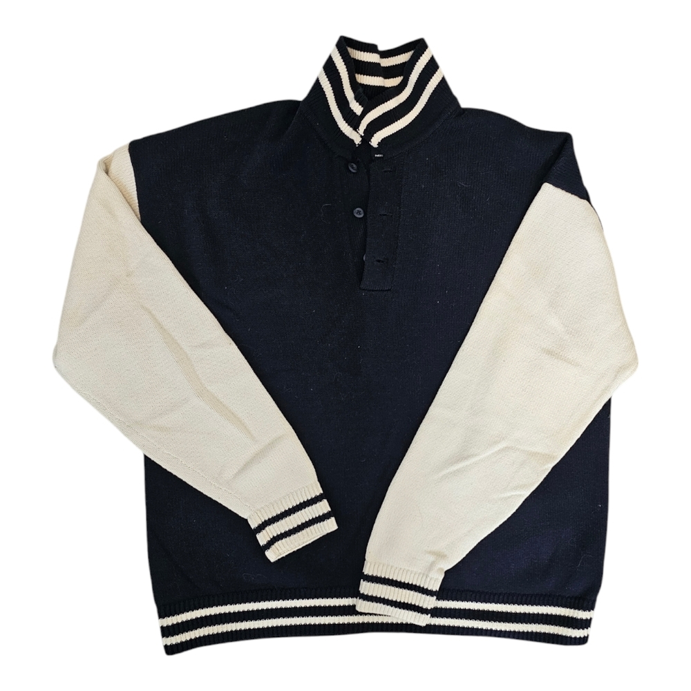 Abercrombie & Fitch Baseball Style Knit Henley